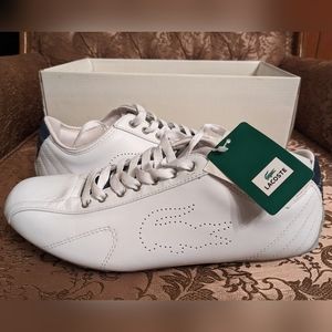 Lacoste shoes, Mens 8.5, White